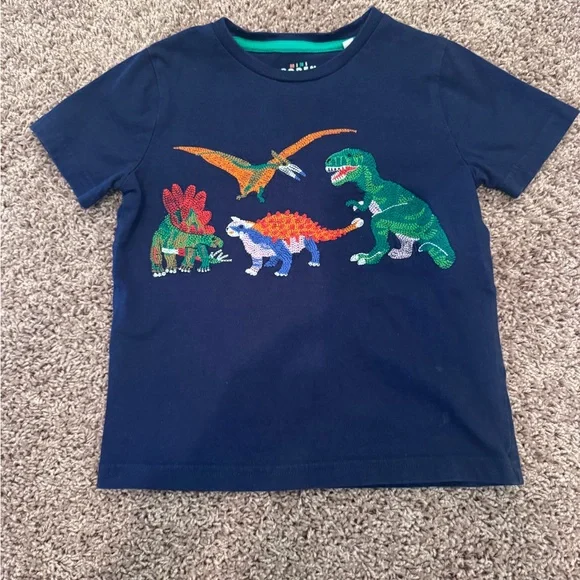 Mini Boden Navy and Green T-Shirt - Picture 1 of 3